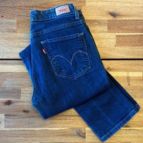 Levi's Denim - Levi's Women's Dark Indigo Straight Jeans
